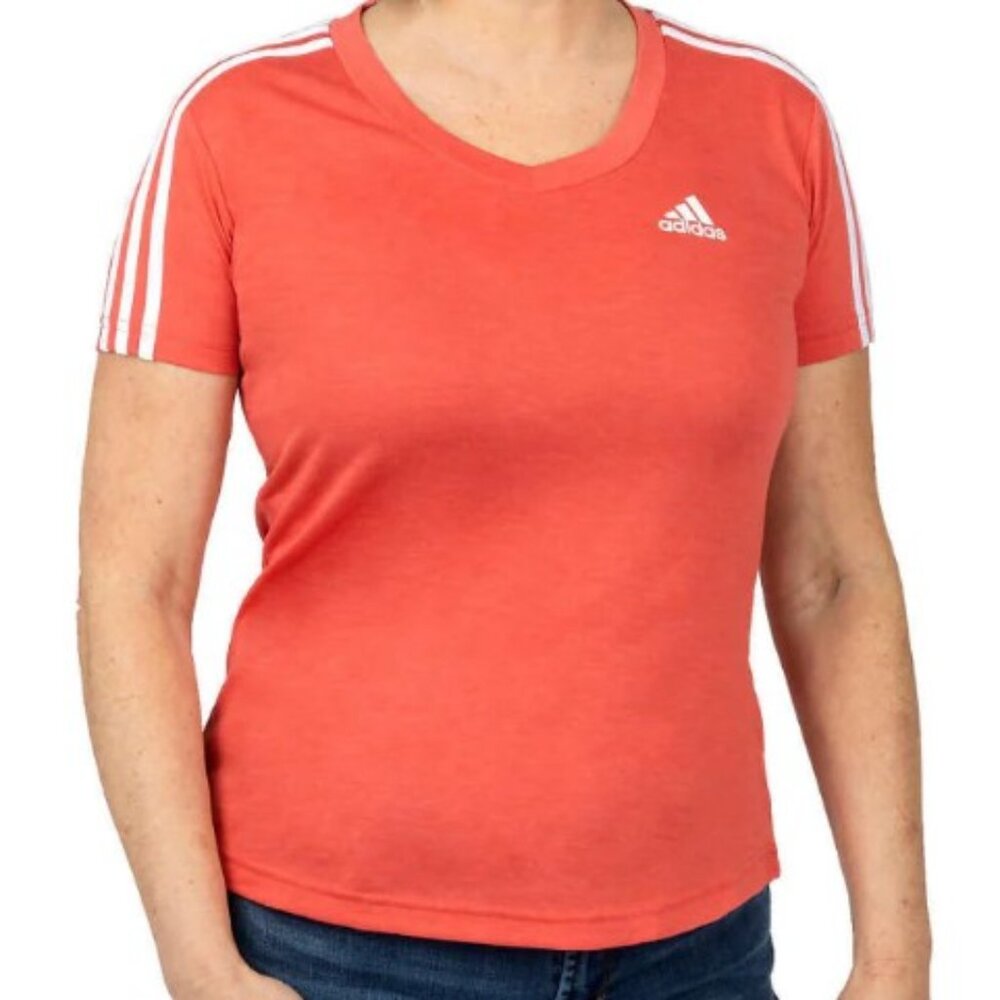 Adidas Women’s Orange AEROREADY Athletic T-Shirt Sz M